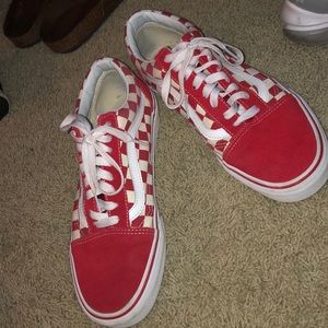 red checker vans